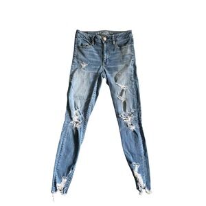 AE Distressed Blue Jeans